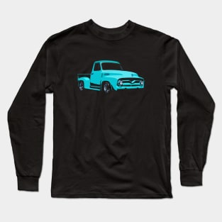 1955 Ford F-100 - stylized Long Sleeve T-Shirt